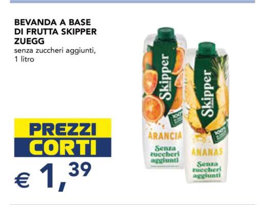 BEVANDA A BASE DI FRUTTA SKIPPER ZUEGG