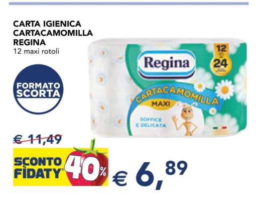 Carta Igienica Cartacamomilla Regina