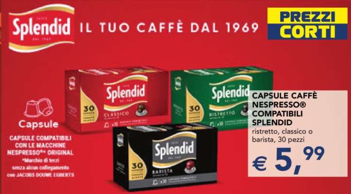 CAPSULE CAFFÈ NESPRESSO® COMPATIBILI SPLENDID