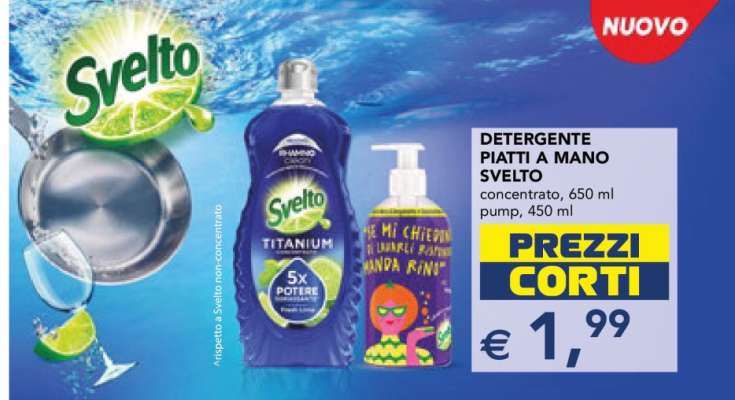 DETERGENTE PIATTI A MANO SVELTO