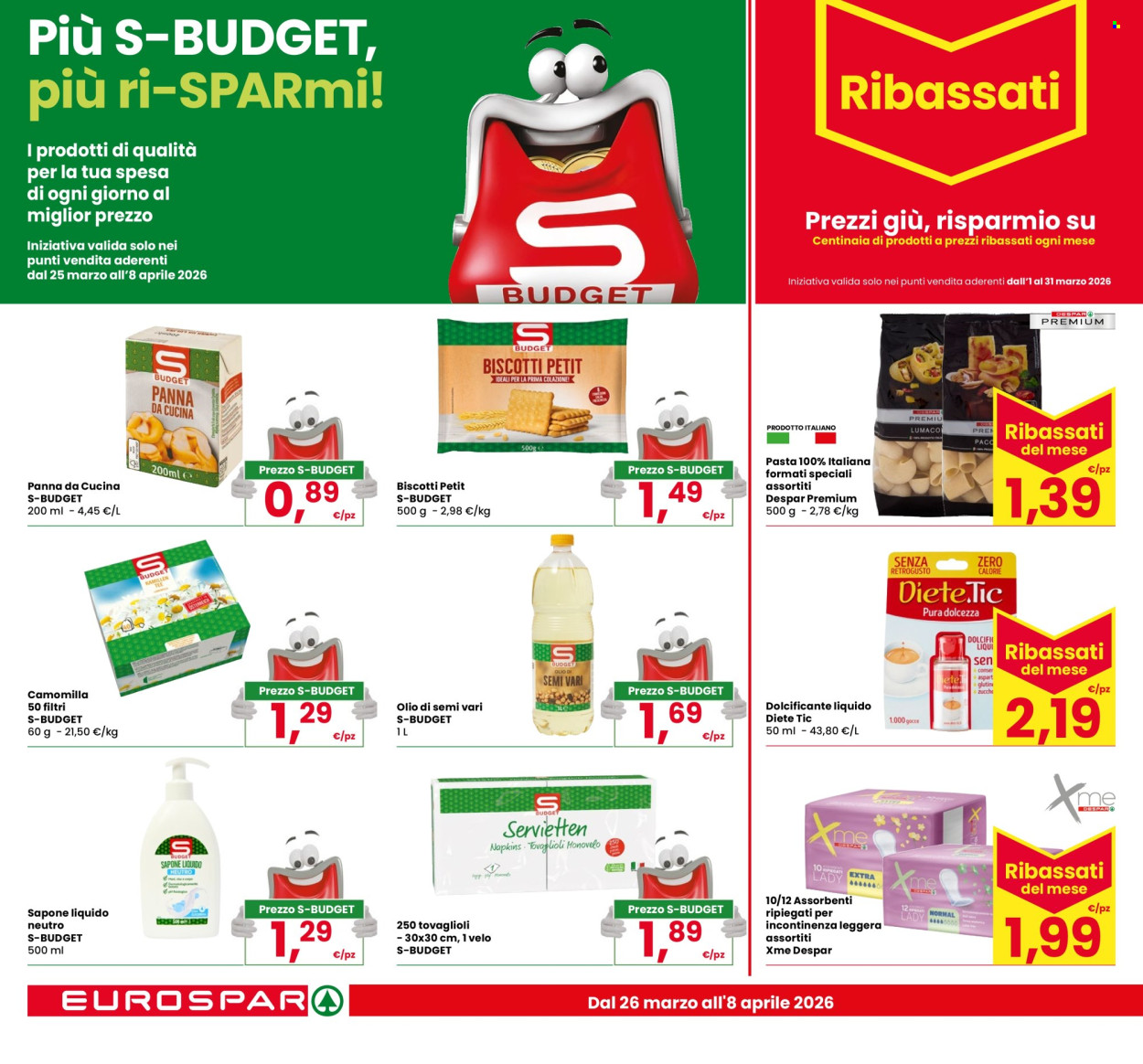 Volantino Eurospar - 26/3/2026 - 8/4/2026. Pagina 22