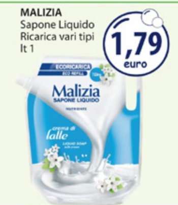 MALIZIA Sapone Liquido Ricarica vari tipi