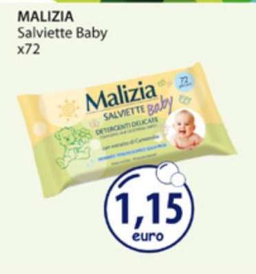 MALIZIA Salviette Baby x72