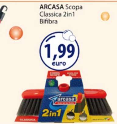 ARCASA Scopa Classica 2in1 Bifibra