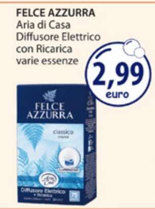 FELCE AZZURRA Aria di Casa Diffusore Elettrico con Ricarica varie essenze