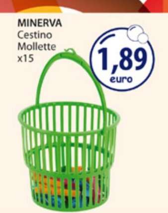 MINERVA Cestino Mollette x15