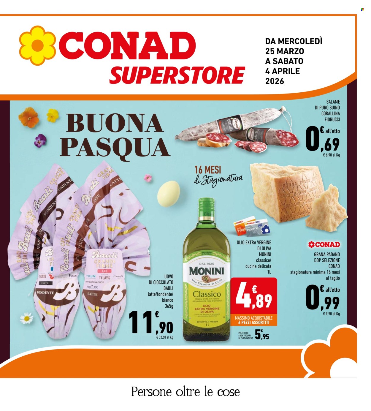 Volantino Conad - 25/3/2026 - 4/4/2026. Pagina 1