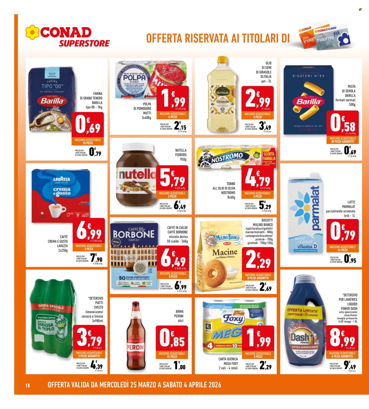 Volantino Conad - 25/3/2026 - 4/4/2026. Pagina 18