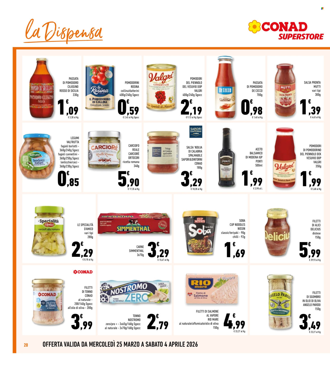 Volantino Conad - 25/3/2026 - 4/4/2026. Pagina 20