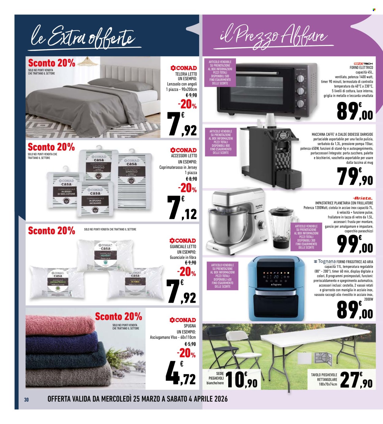 Volantino Conad - 25/3/2026 - 4/4/2026. Pagina 30