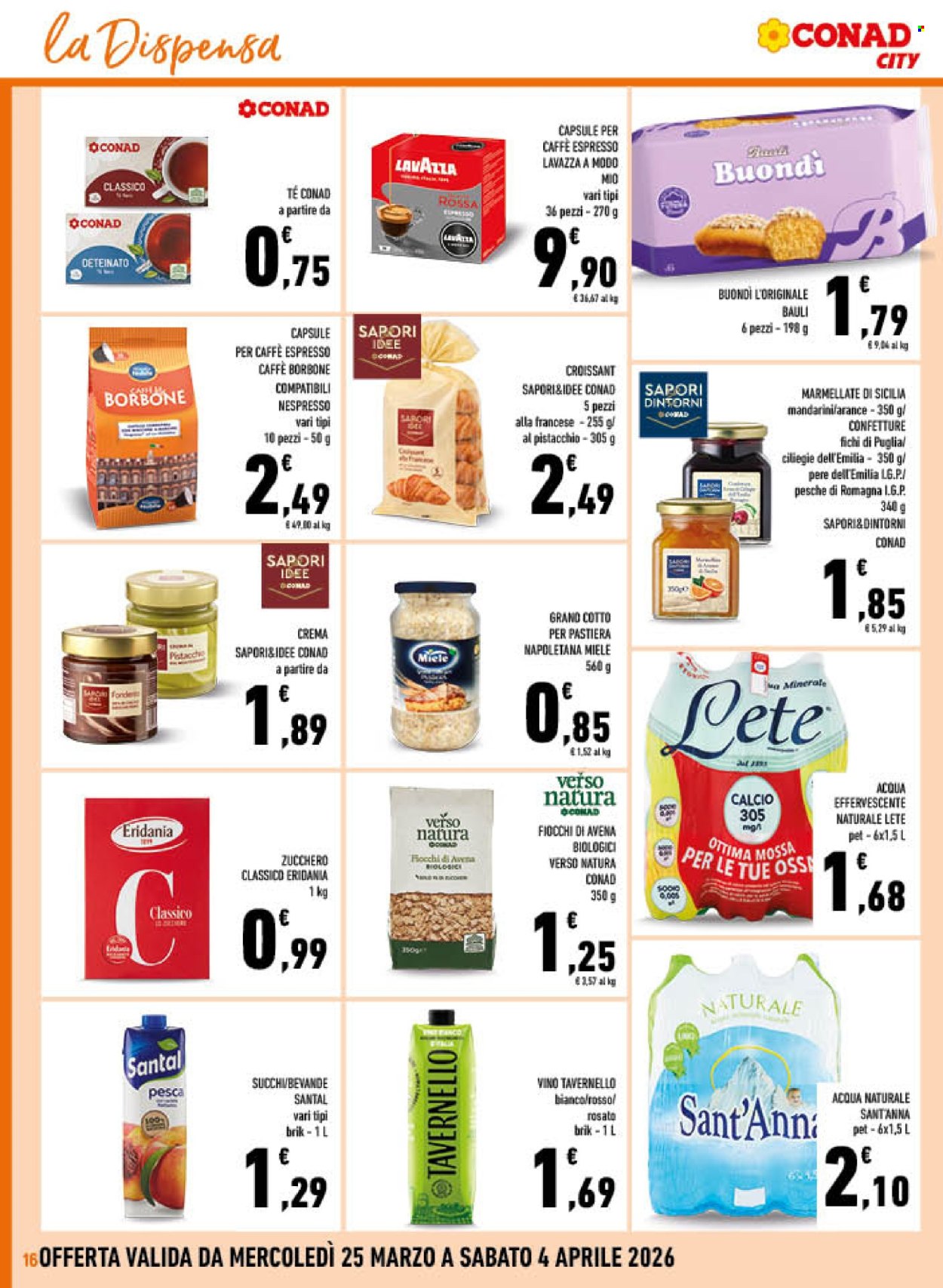 Volantino Conad - 25/3/2026 - 4/4/2026. Pagina 16