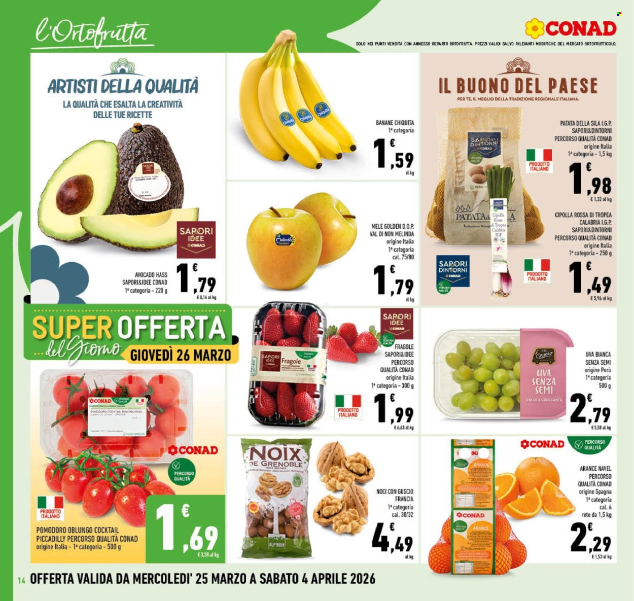 Volantino Conad - 25/3/2026 - 4/4/2026. Pagina 14