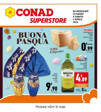 Volantino Conad Superstore - 25/3/2026 - 4/4/2026.