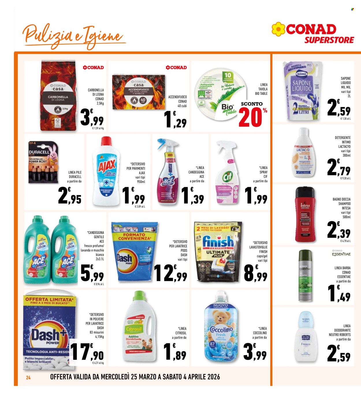 Volantino Conad Superstore - 25/3/2026 - 4/4/2026. Pagina 24