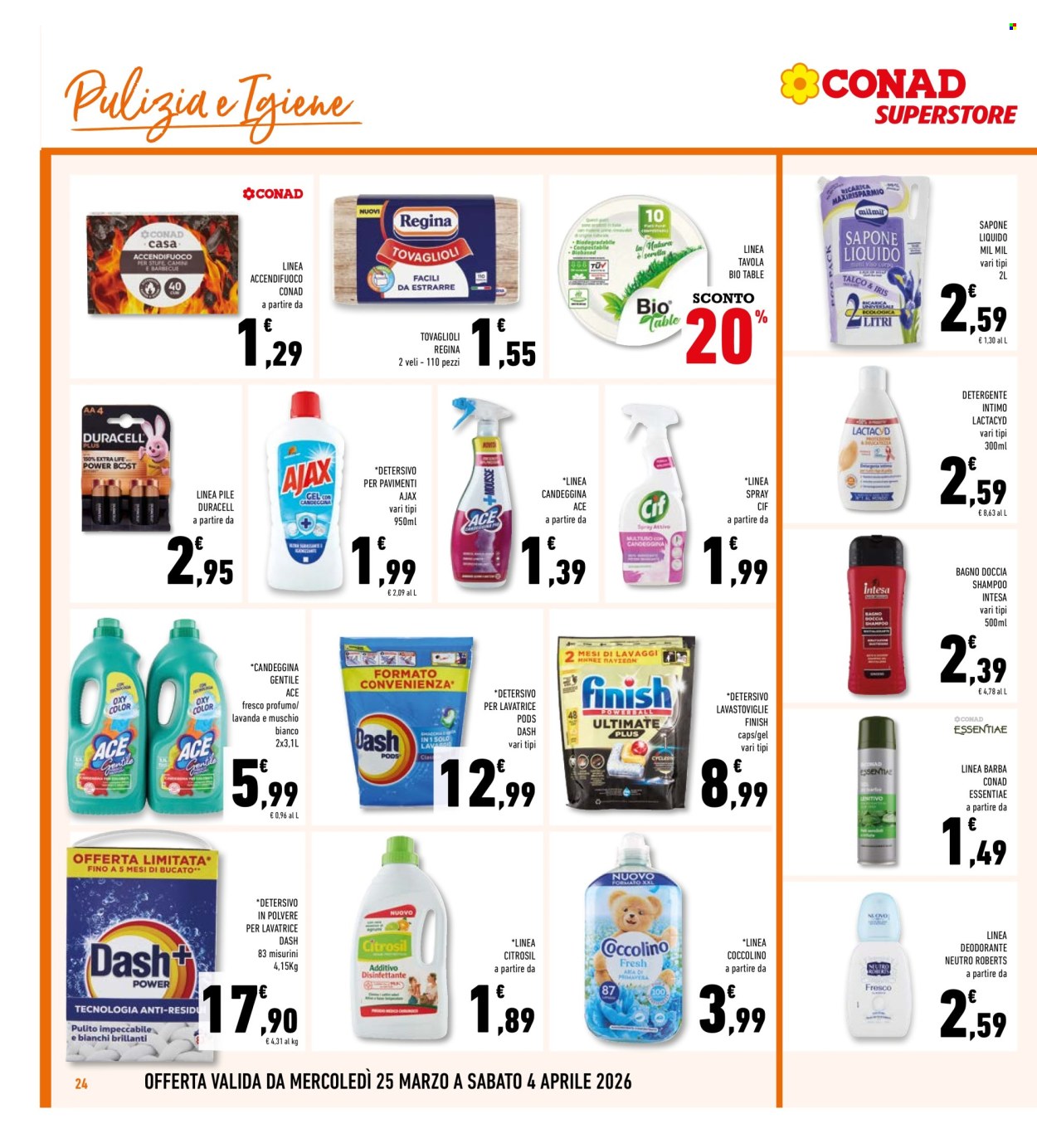 Volantino Conad Superstore - 25/3/2026 - 4/4/2026. Pagina 24