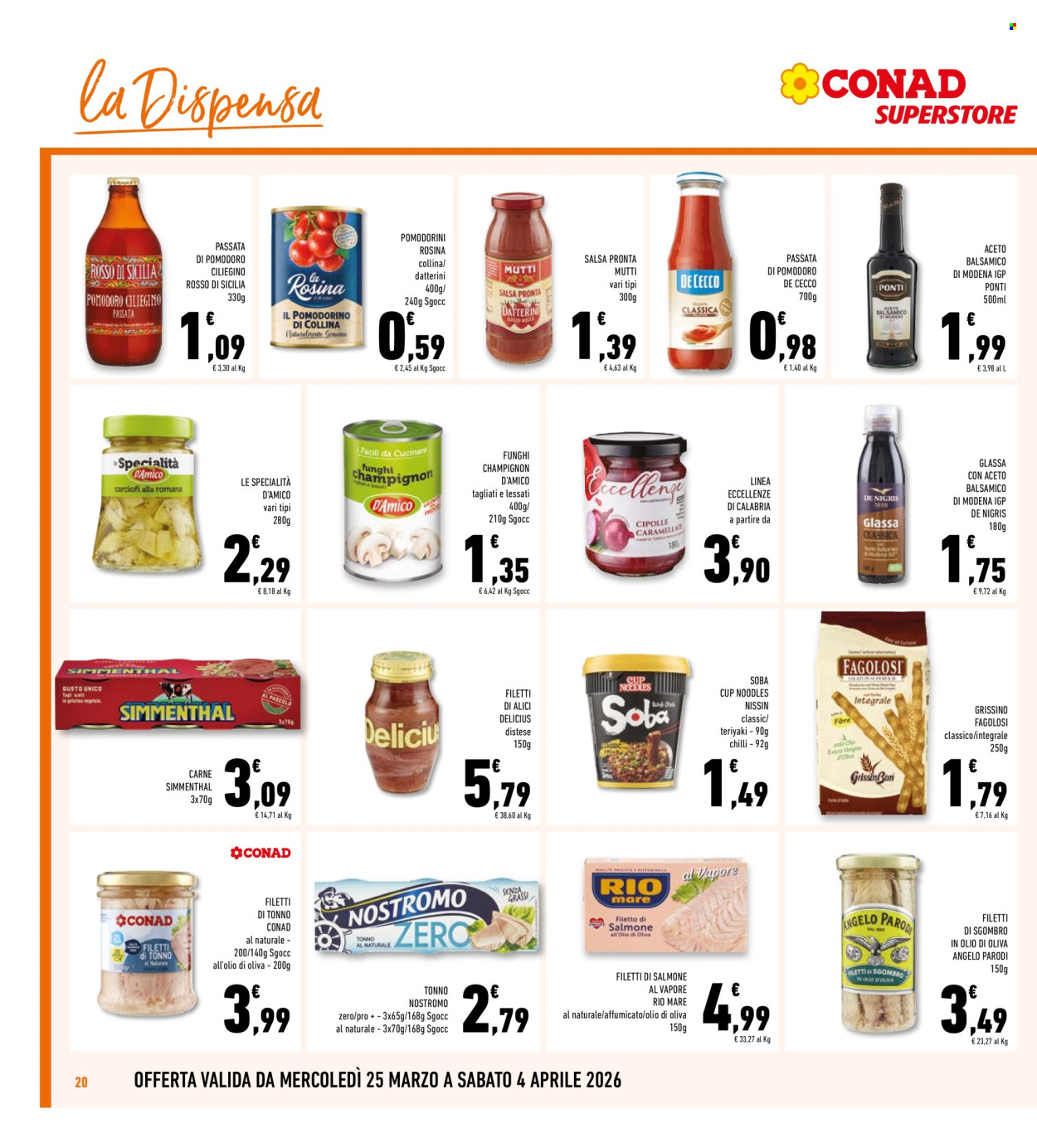 Volantino Conad Superstore - 25/3/2026 - 4/4/2026. Pagina 20