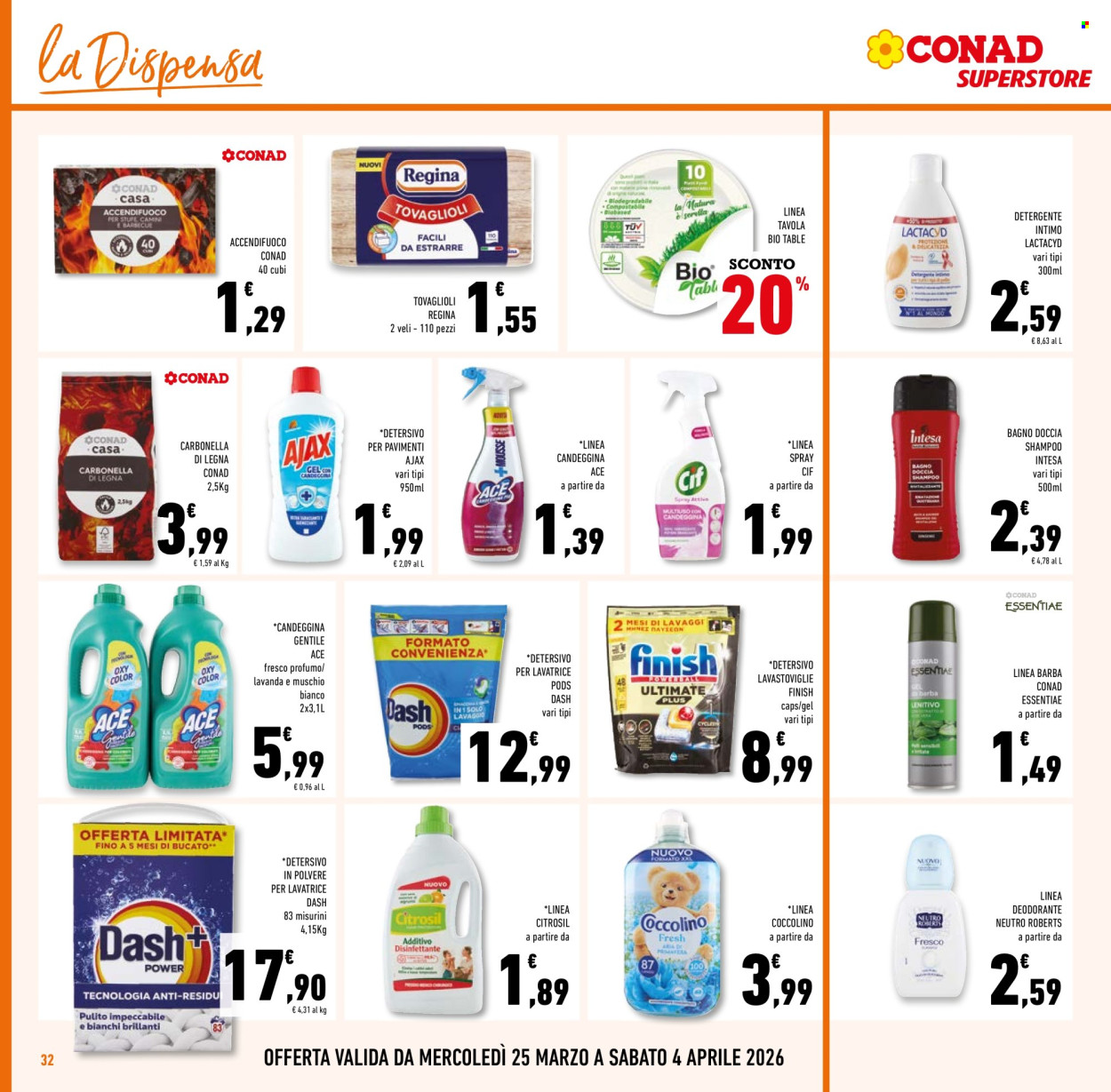 Volantino Conad Superstore - 25/3/2026 - 7/4/2026. Pagina 32