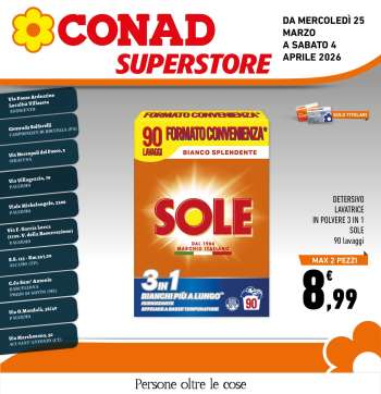 Volantino Conad Superstore - 25/3/2026 - 4/4/2026.