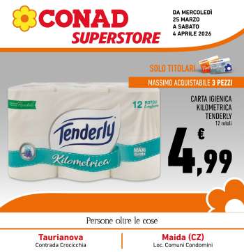 Volantino Conad Superstore - 25/3/2026 - 4/4/2026.
