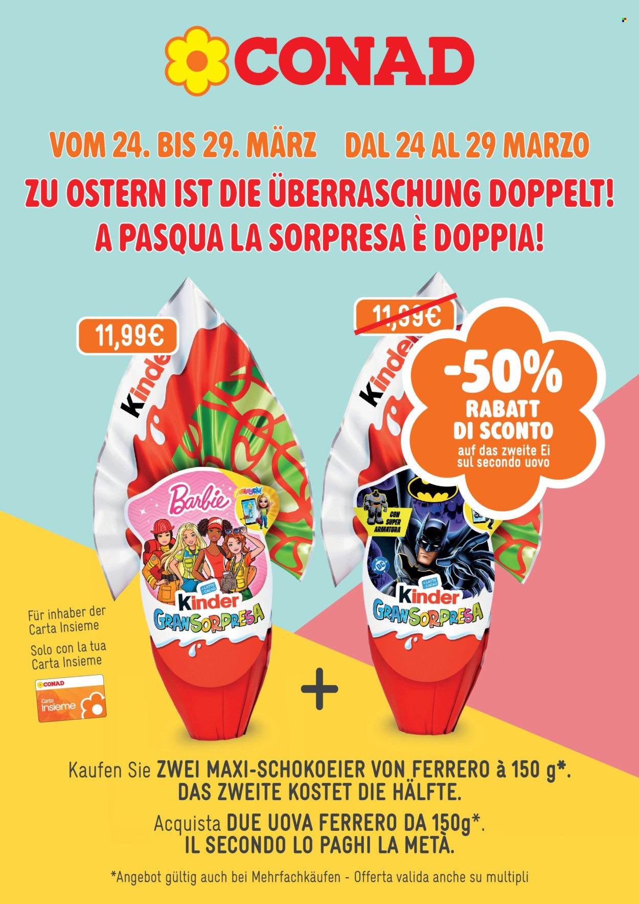 Volantino Conad - 24/3/2026 - 29/3/2026. Pagina 1