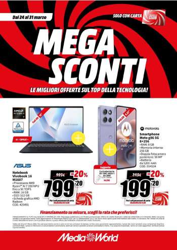 thumbnail - Volantino MediaWorld - Megasconti