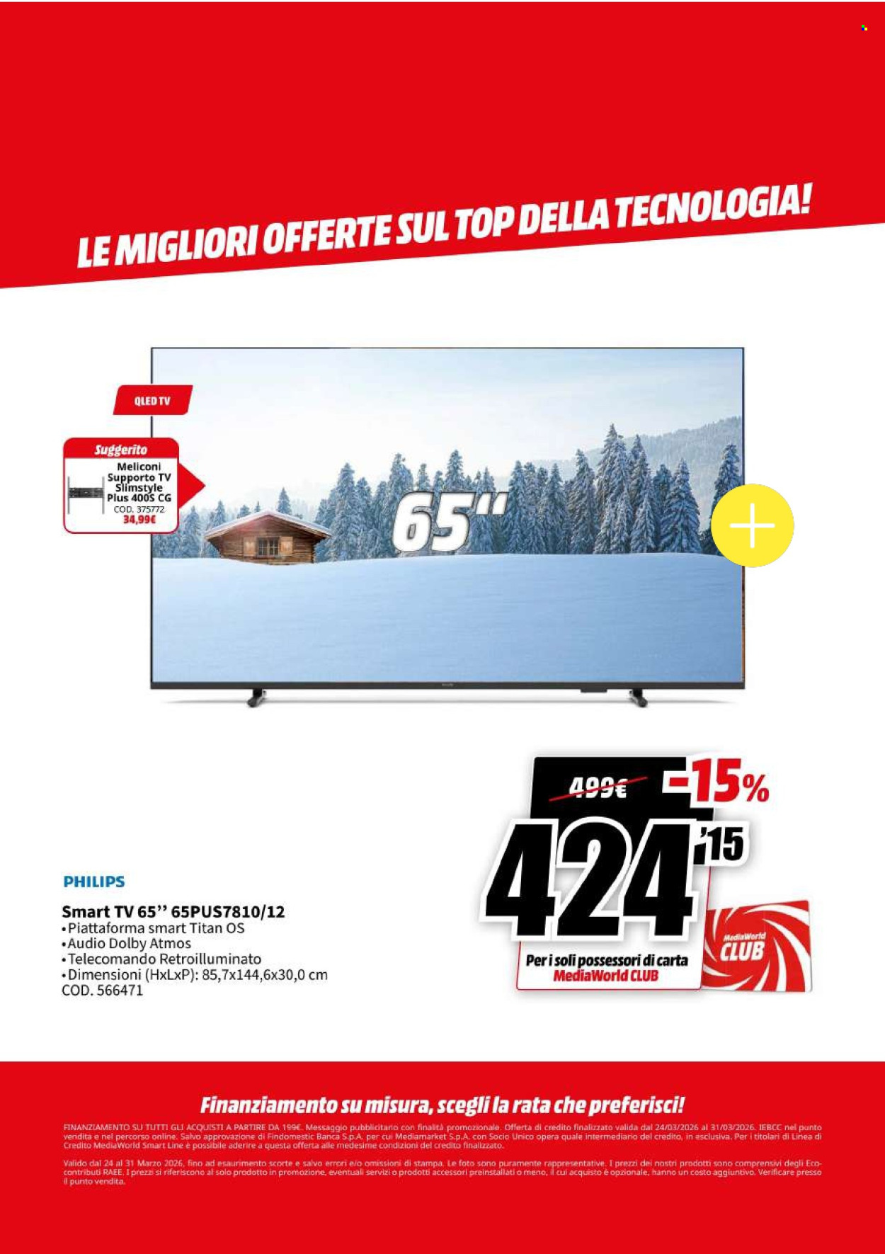 Volantino MediaWorld - 24/3/2026 - 31/3/2026. Pagina 7