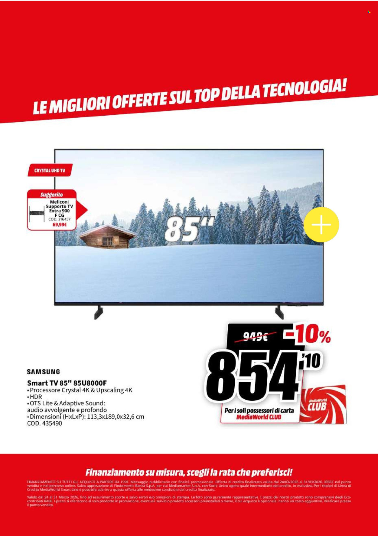 Volantino MediaWorld - 24/3/2026 - 31/3/2026. Pagina 9