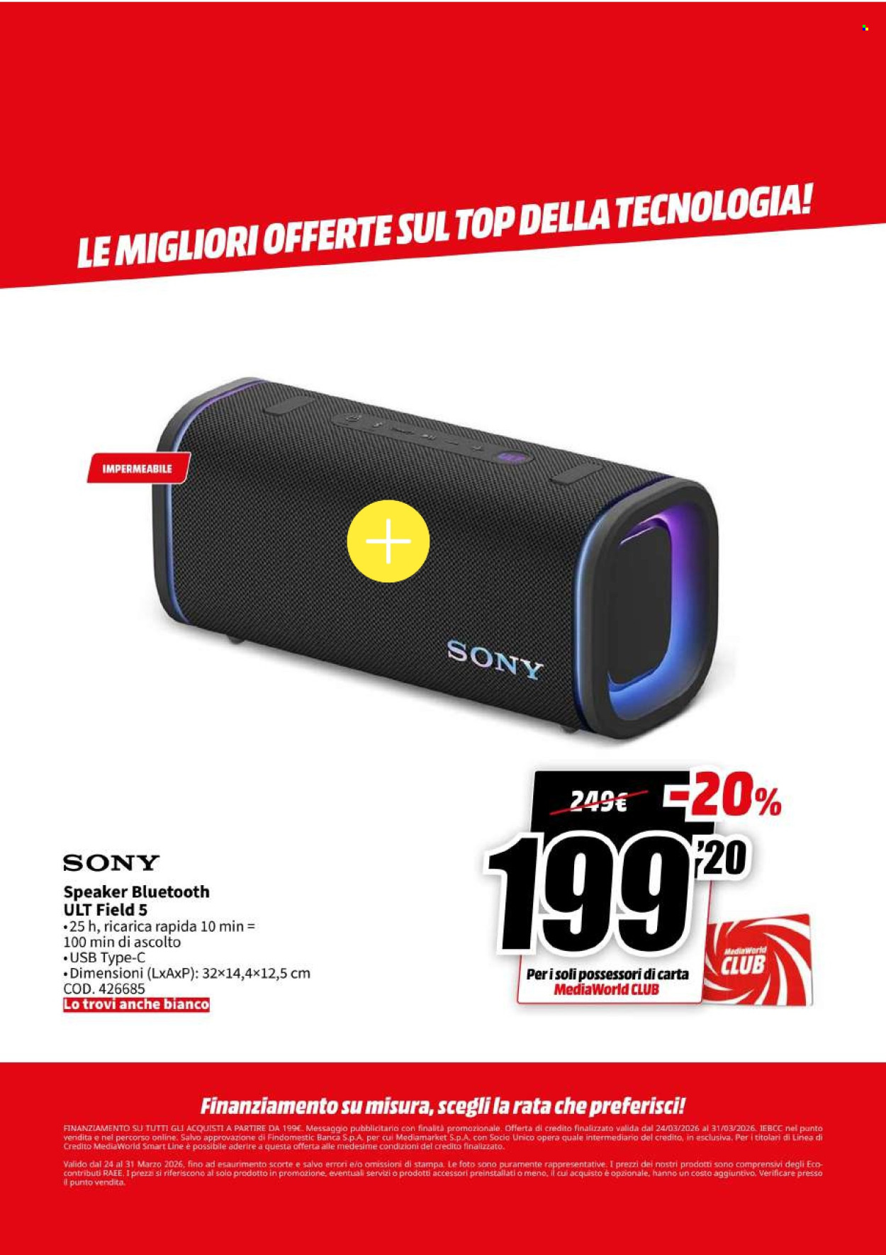Volantino MediaWorld - 24/3/2026 - 31/3/2026. Pagina 12