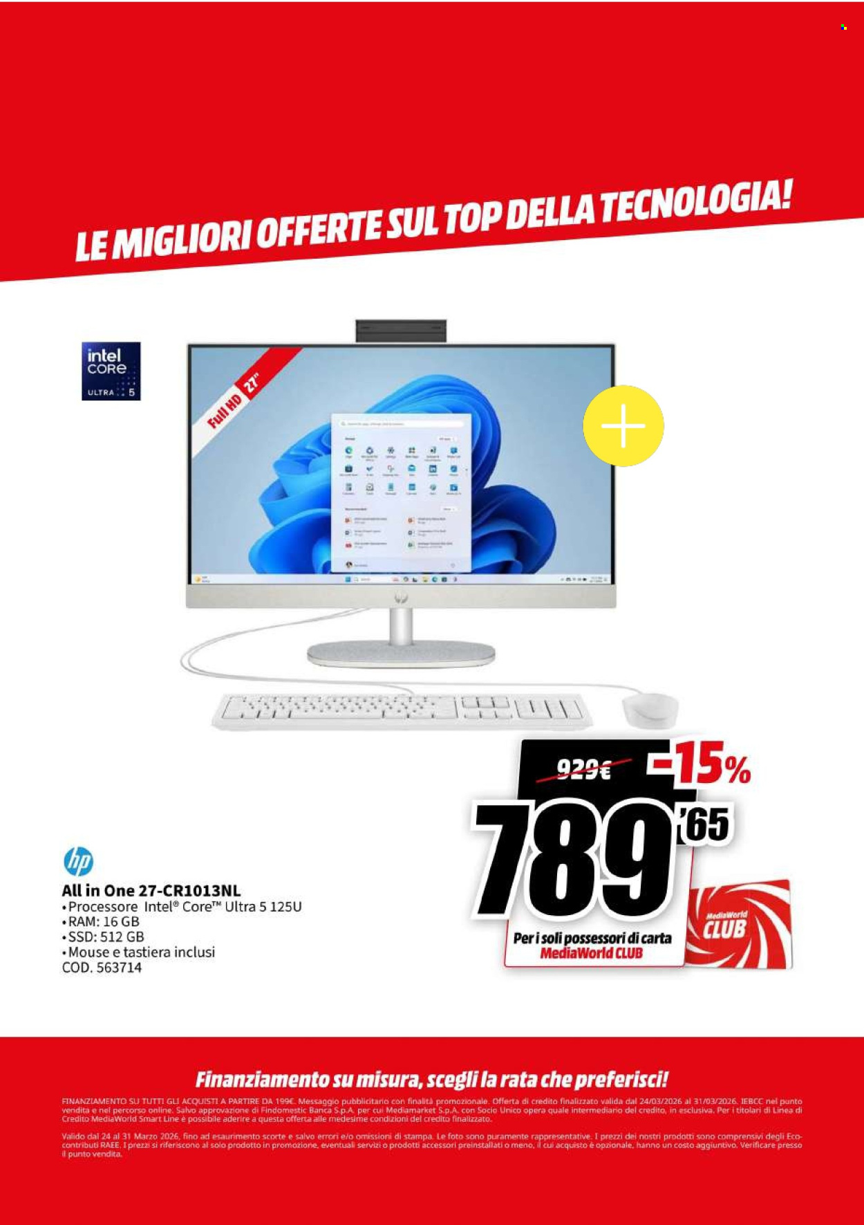 Volantino MediaWorld - 24/3/2026 - 31/3/2026. Pagina 14