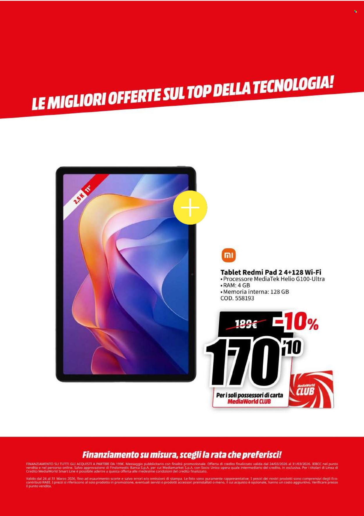 Volantino MediaWorld - 24/3/2026 - 31/3/2026. Pagina 26