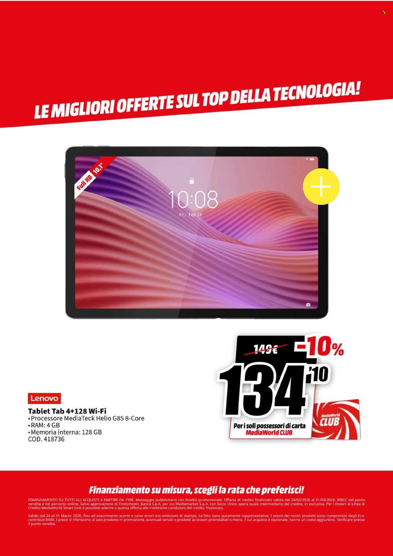 Volantino MediaWorld - 24/3/2026 - 31/3/2026. Pagina 29