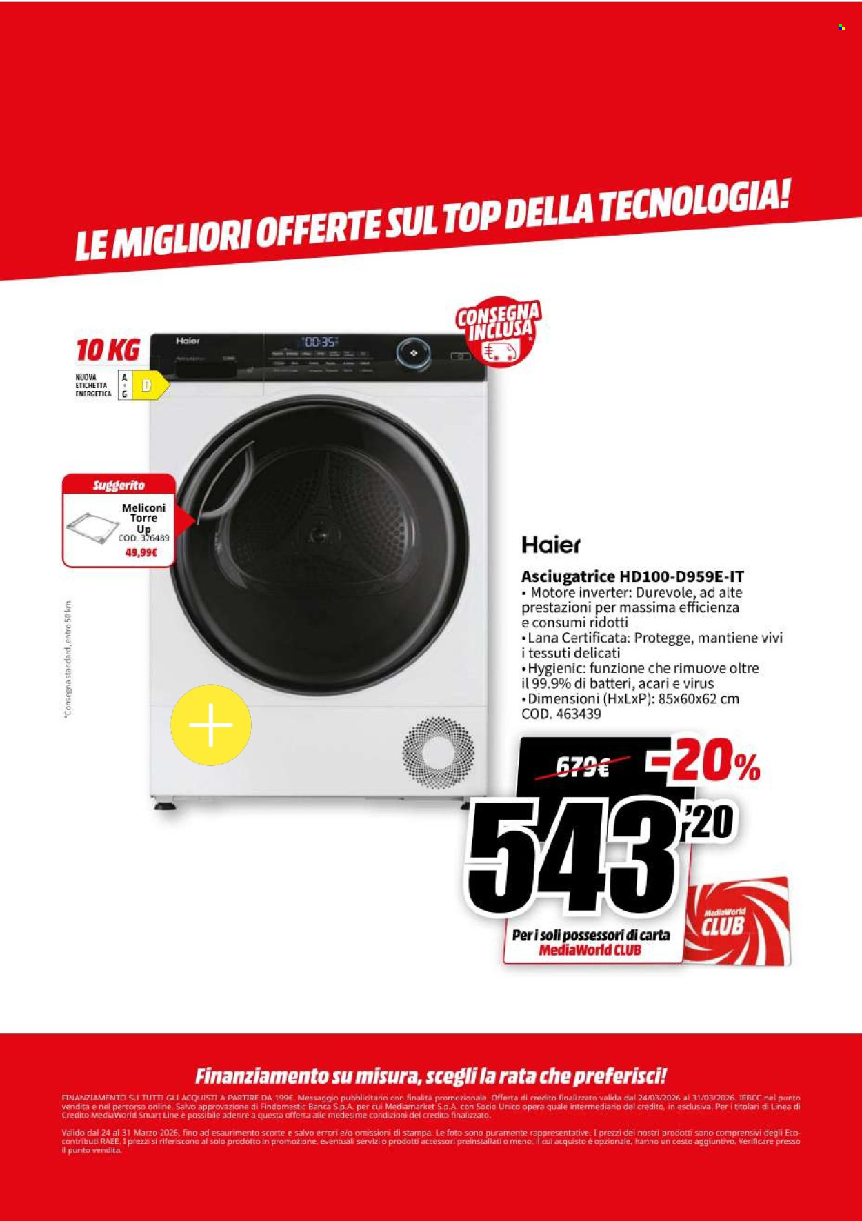 Volantino MediaWorld - 24/3/2026 - 31/3/2026. Pagina 60