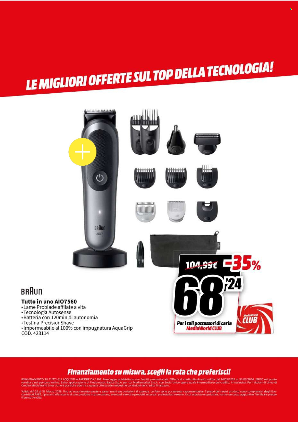 Volantino MediaWorld - 24/3/2026 - 31/3/2026. Pagina 69