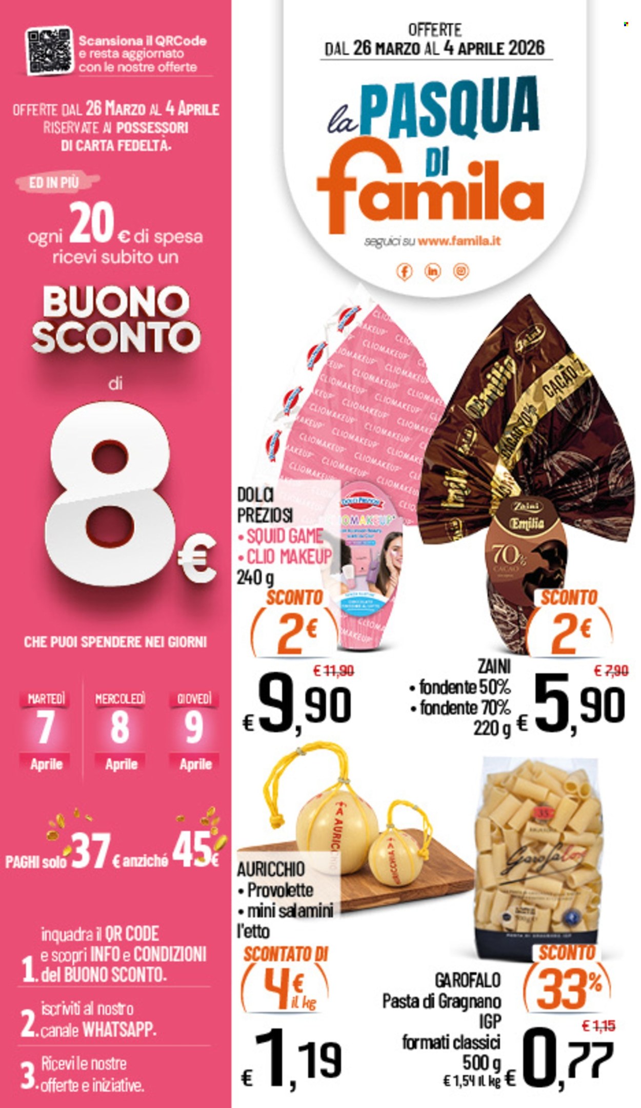 Volantino Famila - 26/3/2026 - 4/4/2026. Pagina 1