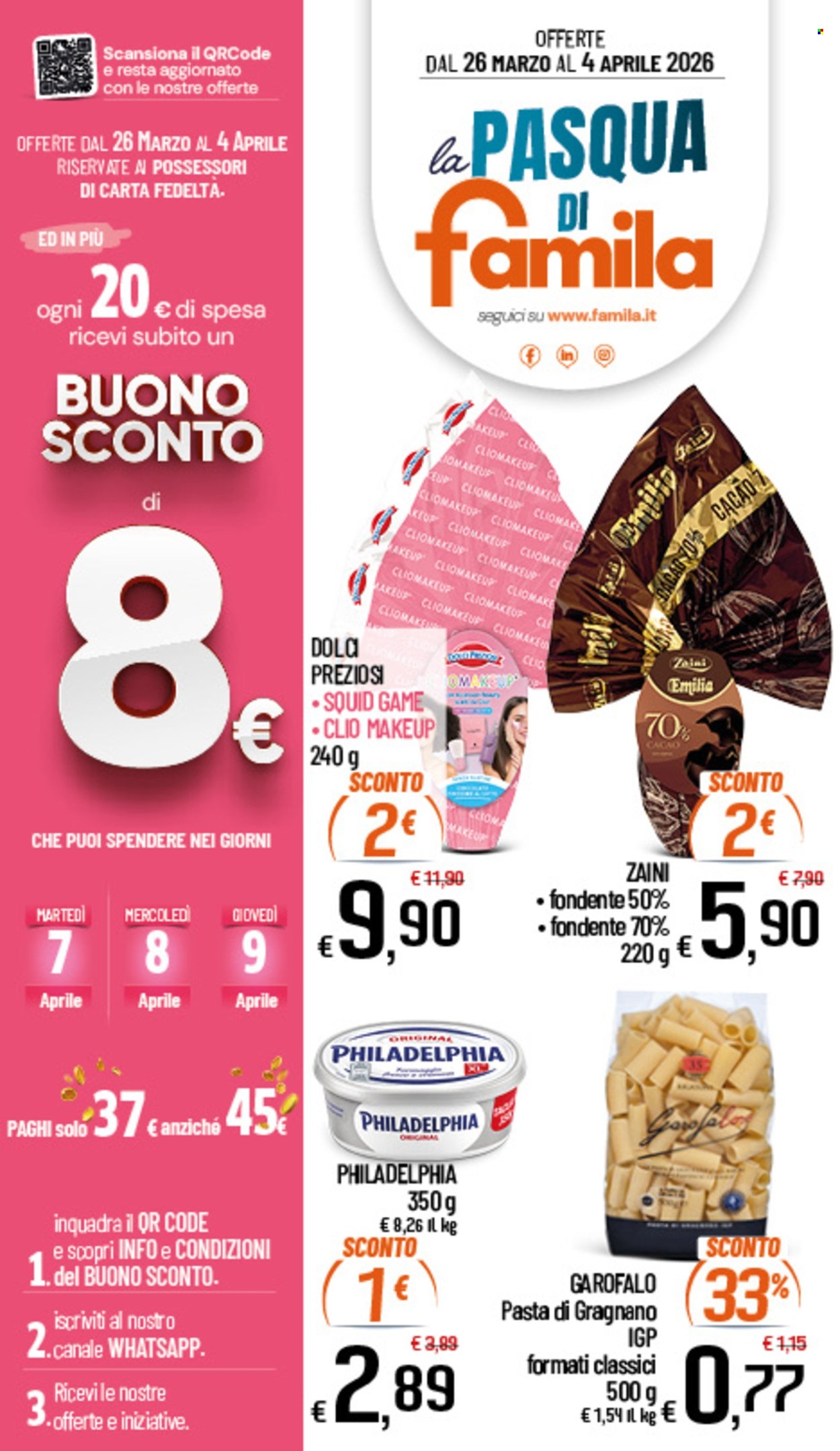 Volantino Famila - 26/3/2026 - 4/4/2026. Pagina 1