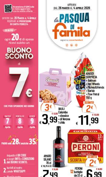 Volantino Famila - 26/3/2026 - 4/4/2026.