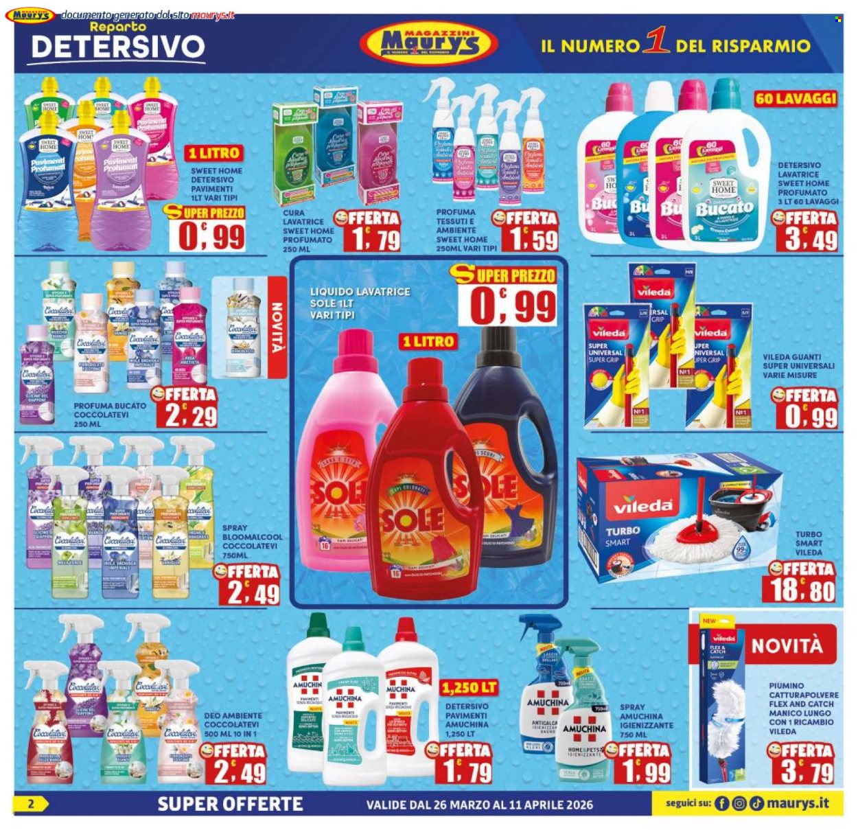 Volantino Maury's - 26/3/2026 - 11/4/2026. Pagina 2