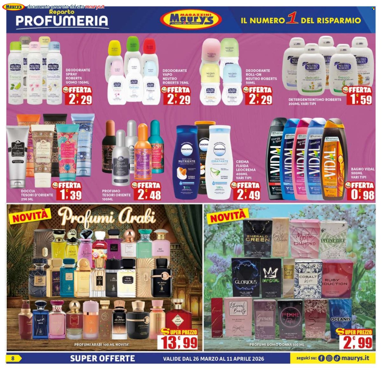 Volantino Maury's - 26/3/2026 - 11/4/2026. Pagina 8
