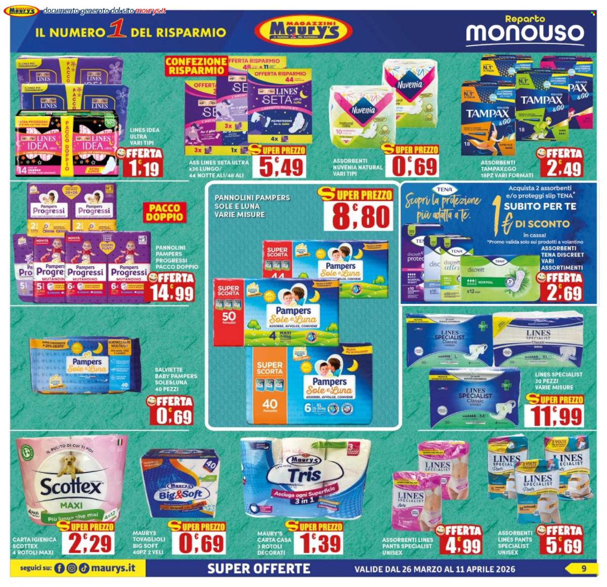 Volantino Maury's - 26/3/2026 - 11/4/2026. Pagina 9
