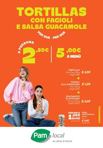 Volantino Pam local.