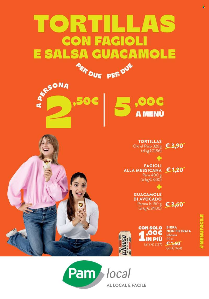 Volantino Pam local.