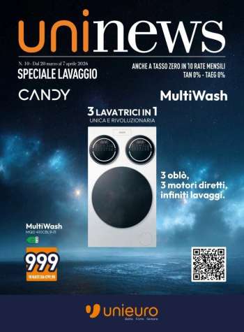 Volantino Unieuro - 20/3/2026 - 7/4/2026.