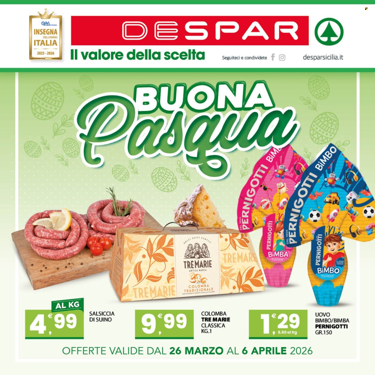 Volantino Despar - 26/3/2026 - 6/4/2026. Pagina 1