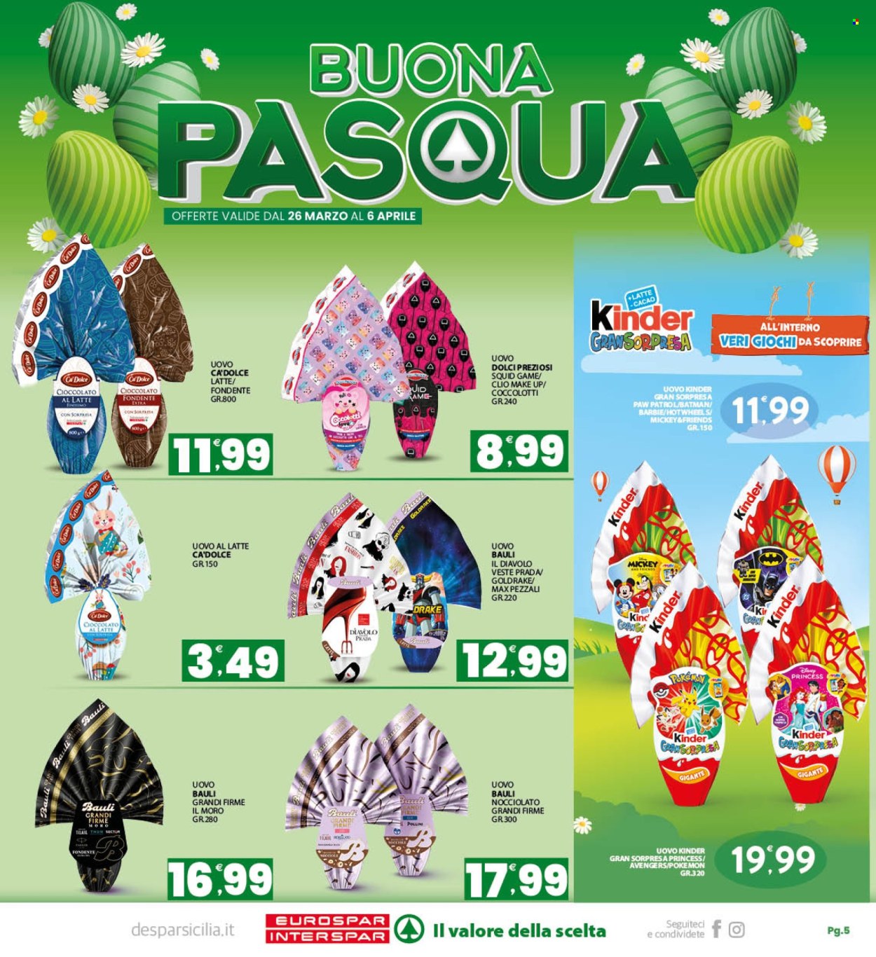 Volantino Eurospar - 26/3/2026 - 6/4/2026. Pagina 5