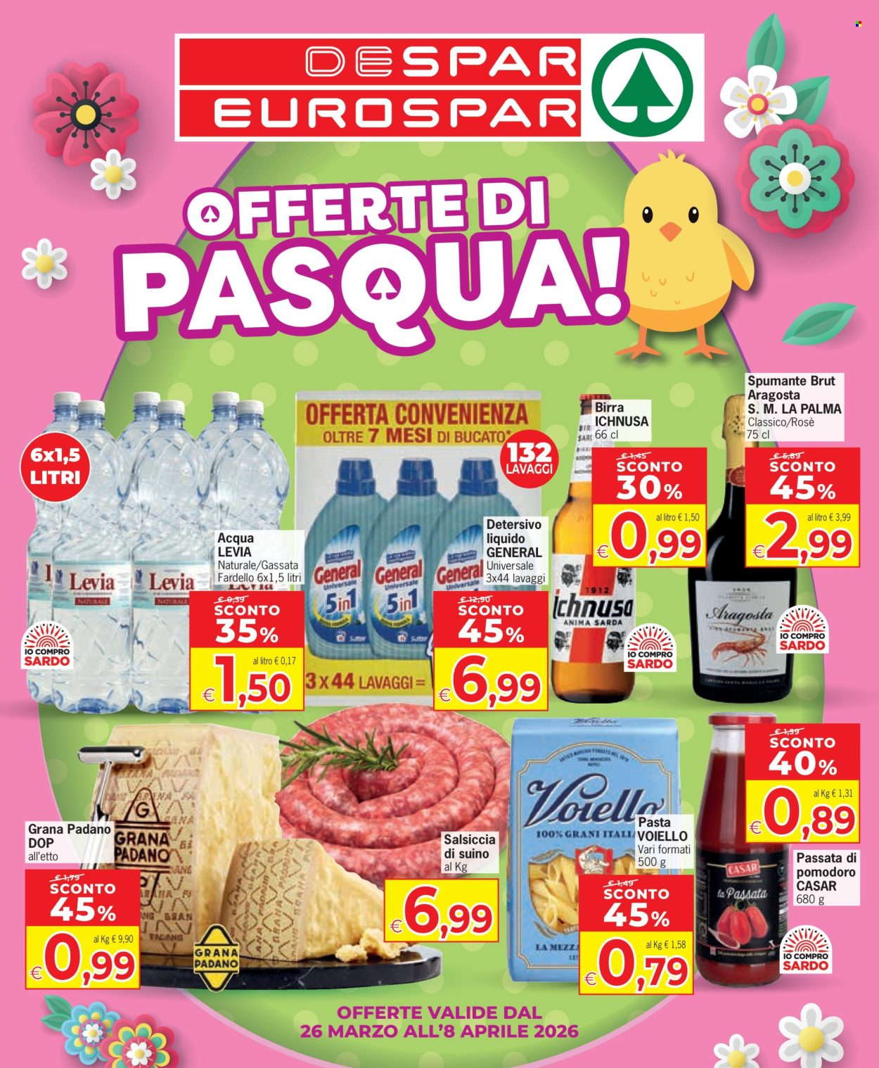 Volantino Eurospar - 26/3/2026 - 8/4/2026. Pagina 1