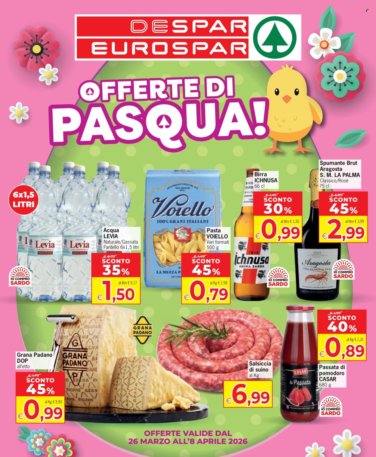 Volantino Eurospar - 26/3/2026 - 8/4/2026. Pagina 1
