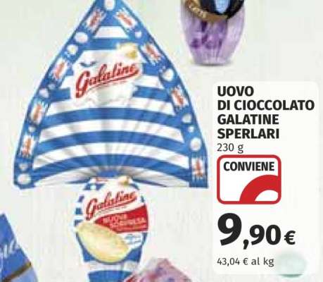 Uovo di cioccolato Galatine Sperlari