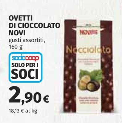 OVETTI DI CIOCCOLATO NOVI