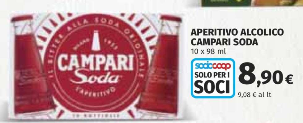 APERITIVO ALCOLICO CAMPARI SODA