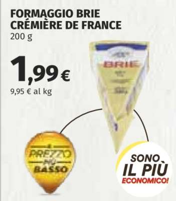 FORMAGGIO BRIE CREMIERE DE FRANCE